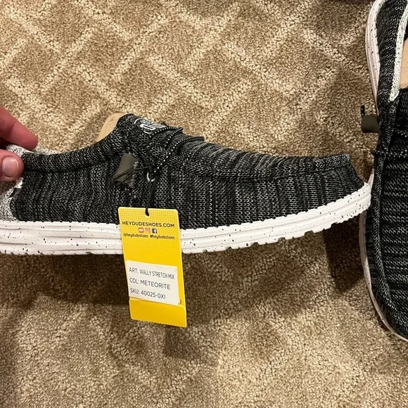 Hey Dude Men's Gray Knit Loafers - Picture 2 of 7